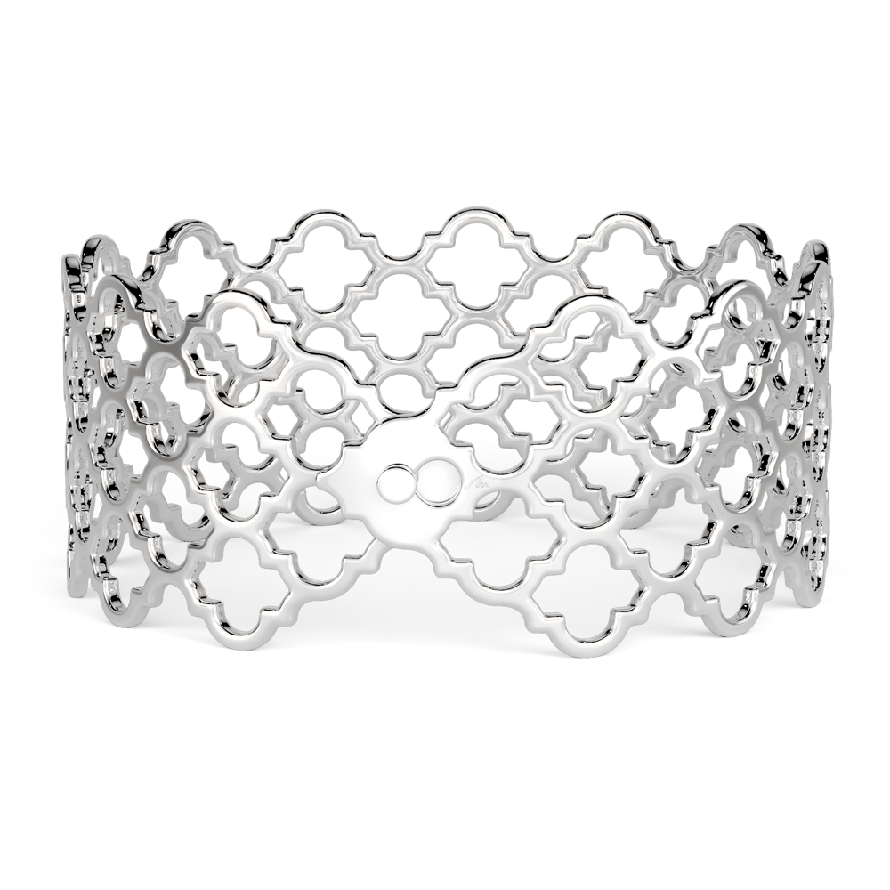 14 KT white gold Mouna bracelet