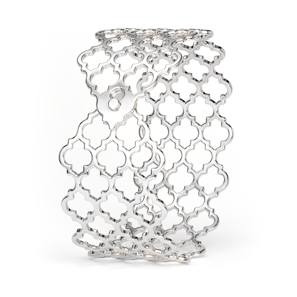 14 KT white gold Mouna bracelet