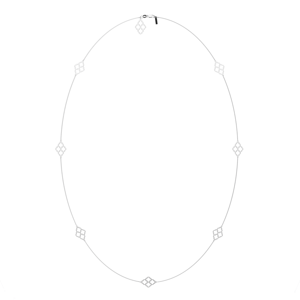 14 KT white gold Amal necklace