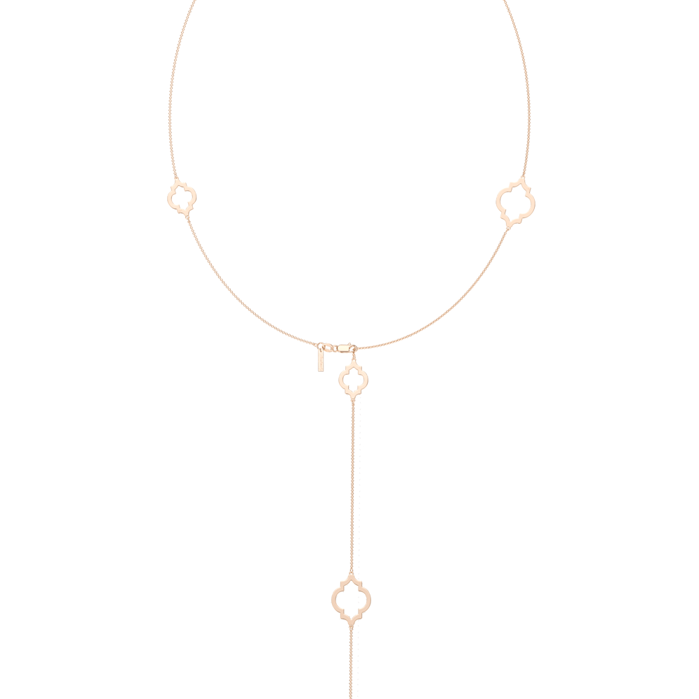 14 KT rose gold Amina necklace