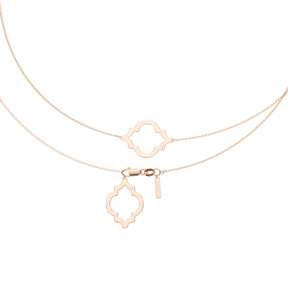 14 KT rose gold Amina necklace