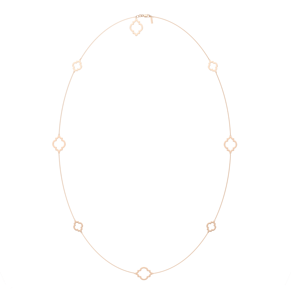 14 KT rose gold Amina necklace