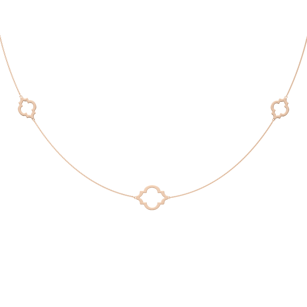 14 KT rose gold Amina necklace
