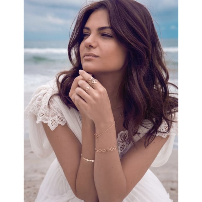 14 KT rose gold Noura bracelet