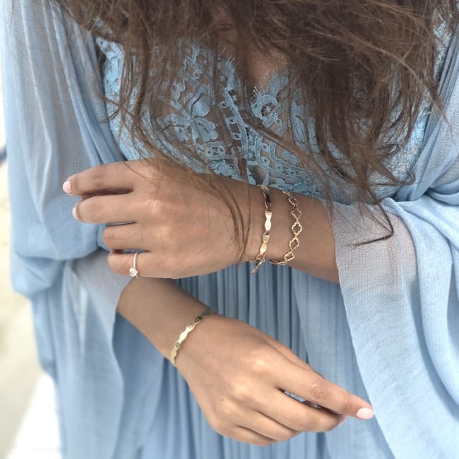 14 KT rose gold Noura bracelet