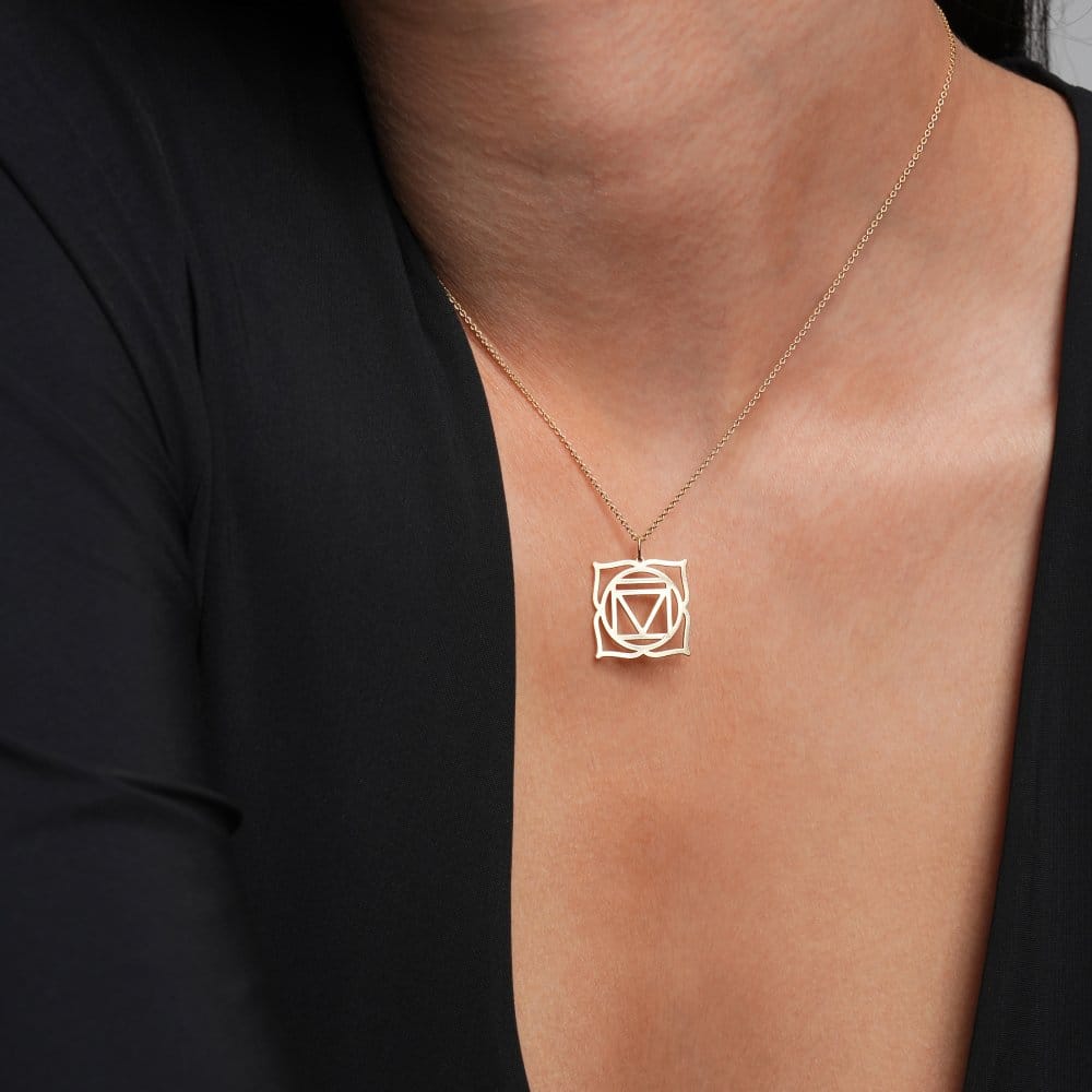Karat Roots 14 KT yellow gold Muladhara Root Chakra pendant - Malvensky