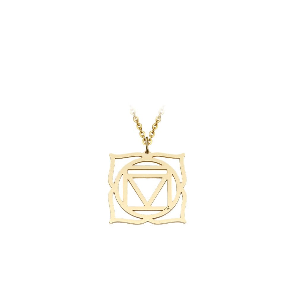 The Rout 14 KT yellow gold Muladhara Root Chakra pendant - Malvensky