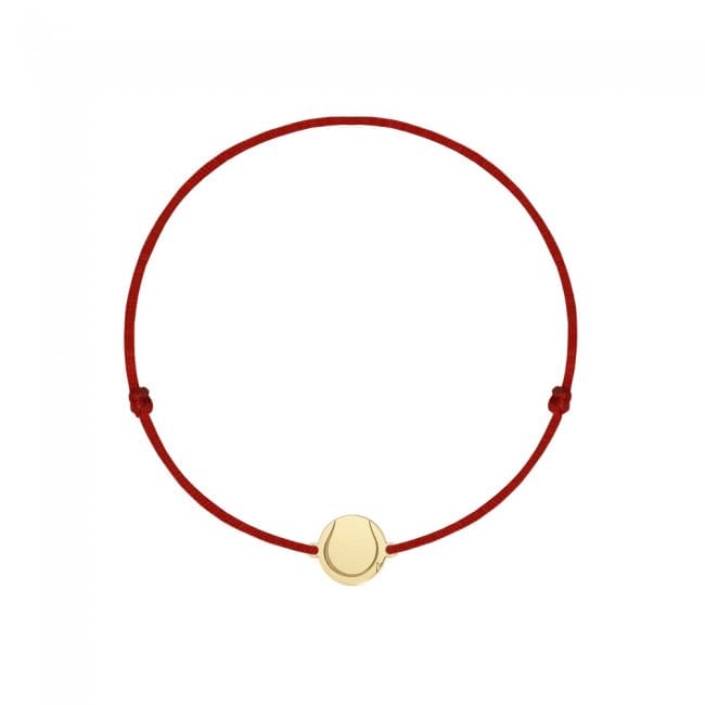 Bratara pe snur Minge de tenis, din aur galben 14 KT