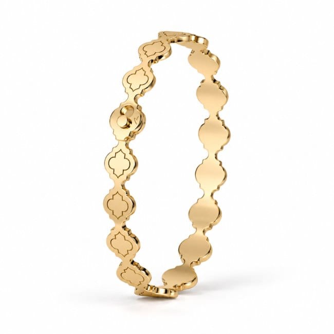 14 KT yellow gold Noura Graphic bracelet