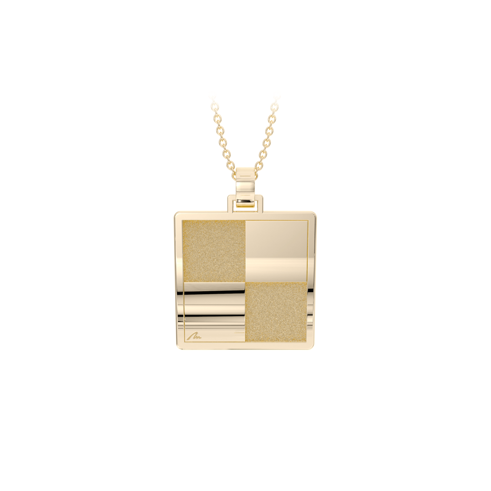14 KT yellow gold King Board pendant