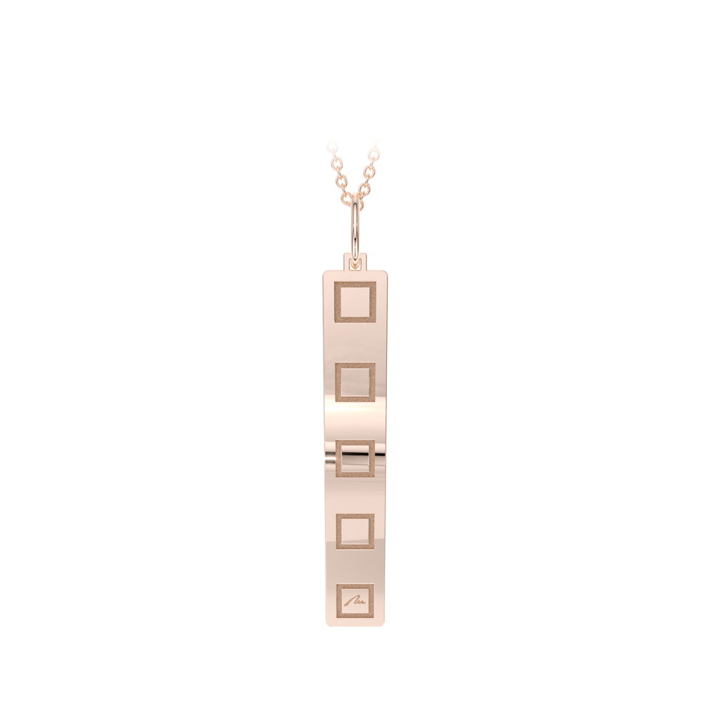 14 KT rose gold King pendant