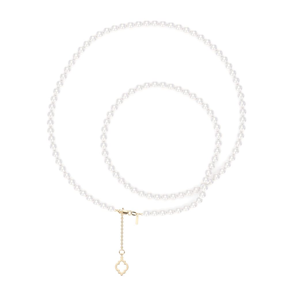 Colier perle 4/5 mm, din aur galben 14 KT, Selma