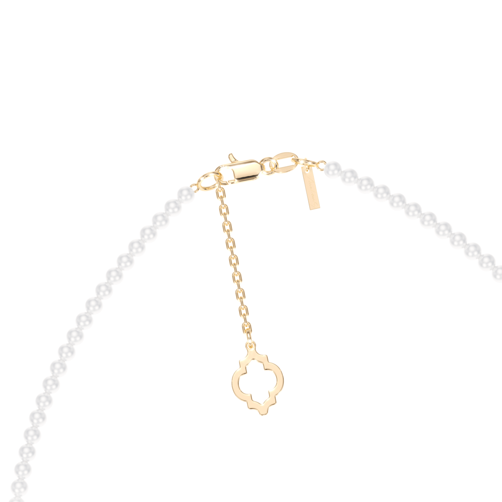 Colier perle 4/5 mm, din aur galben 14 KT, Selma