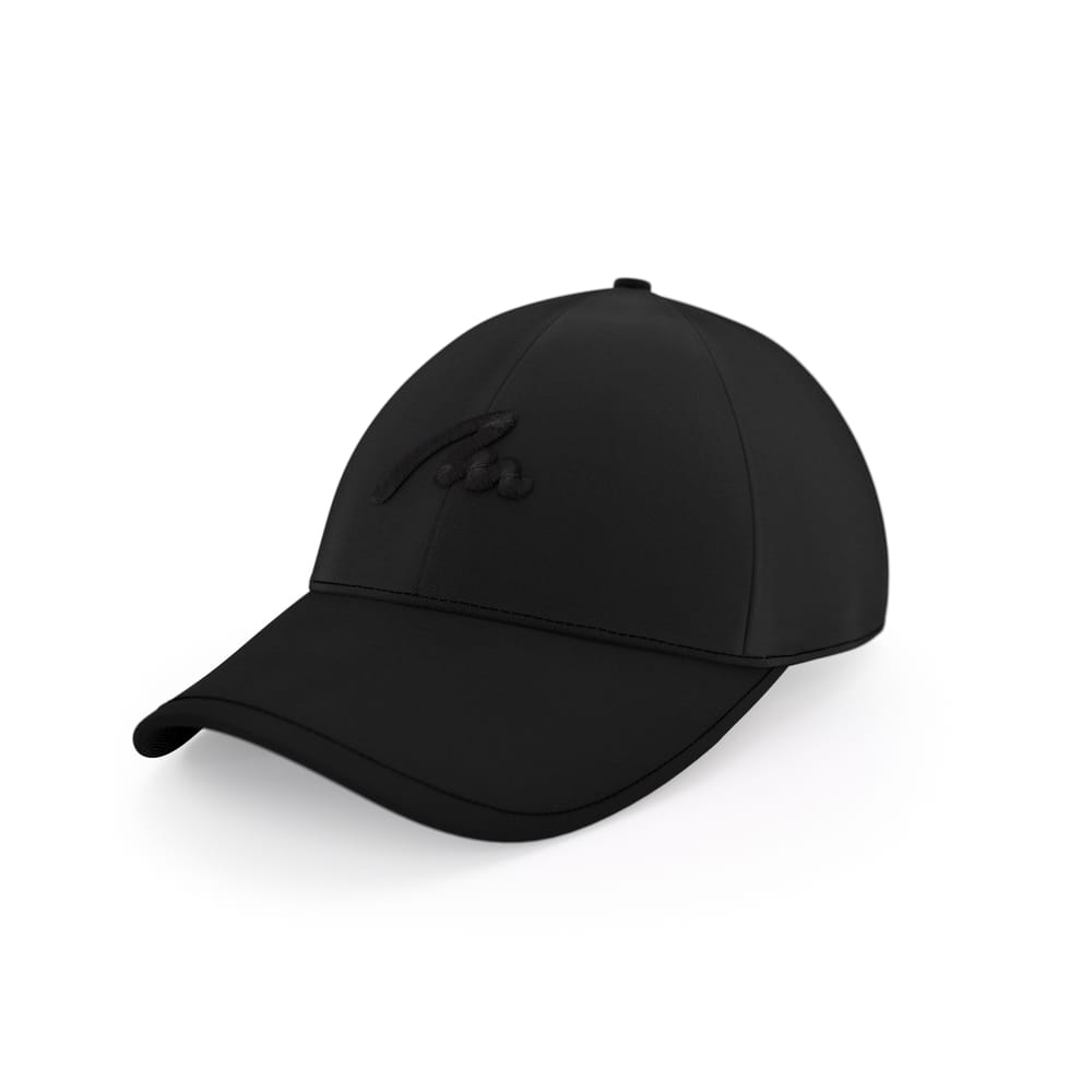Black Malvensky M cap, with black logo