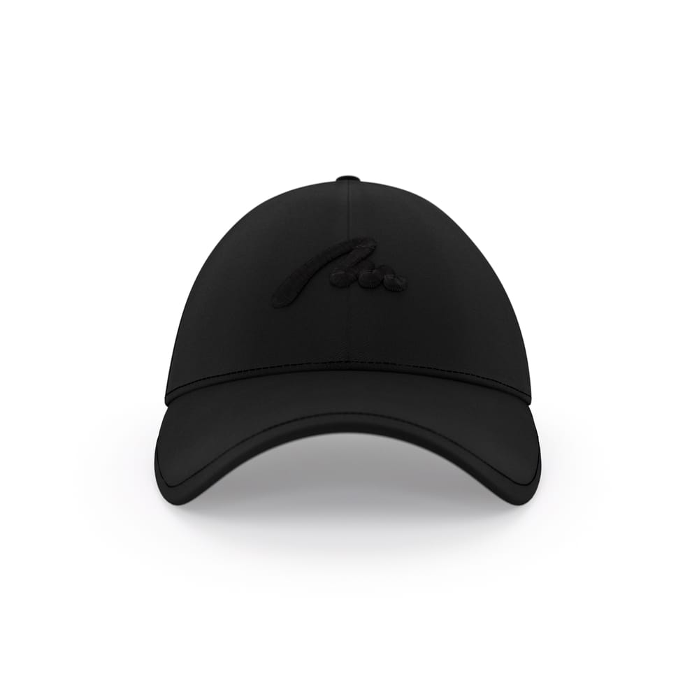 Black Malvensky M cap, with black logo