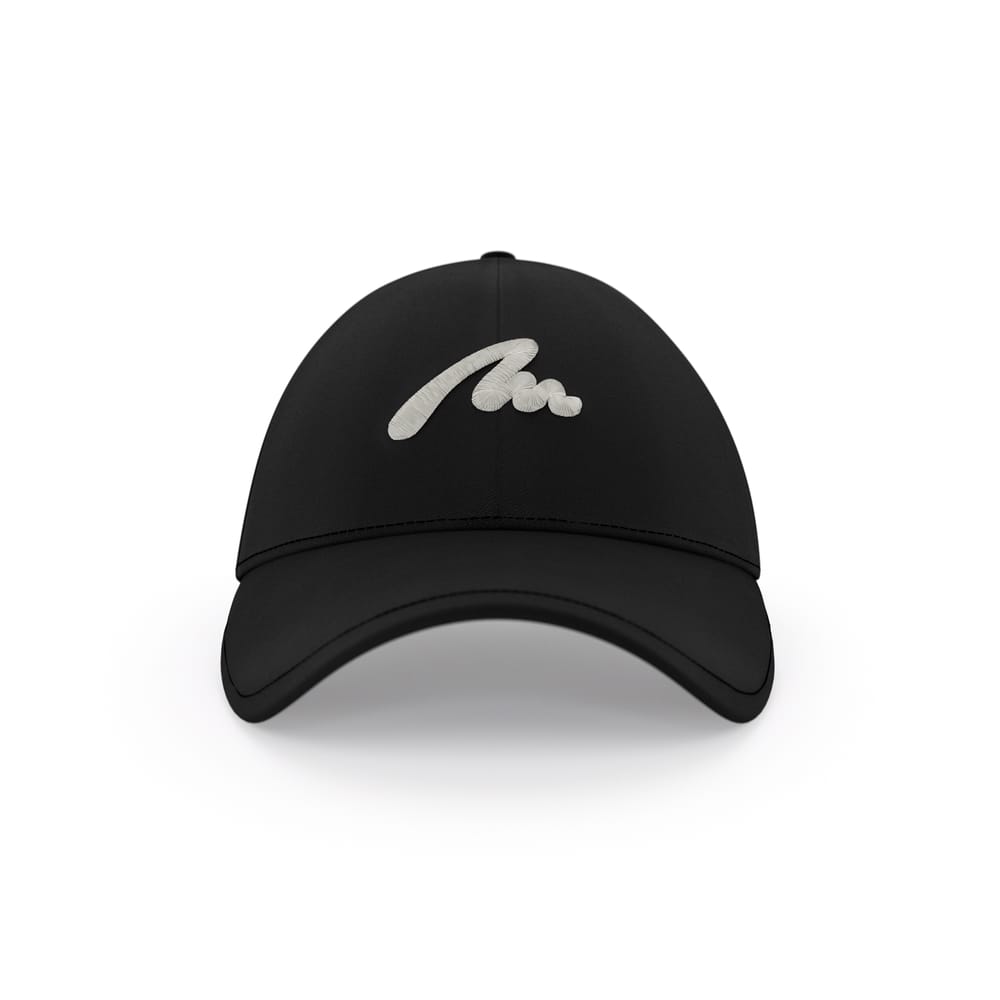 Black Malvensky M cap, with white logo