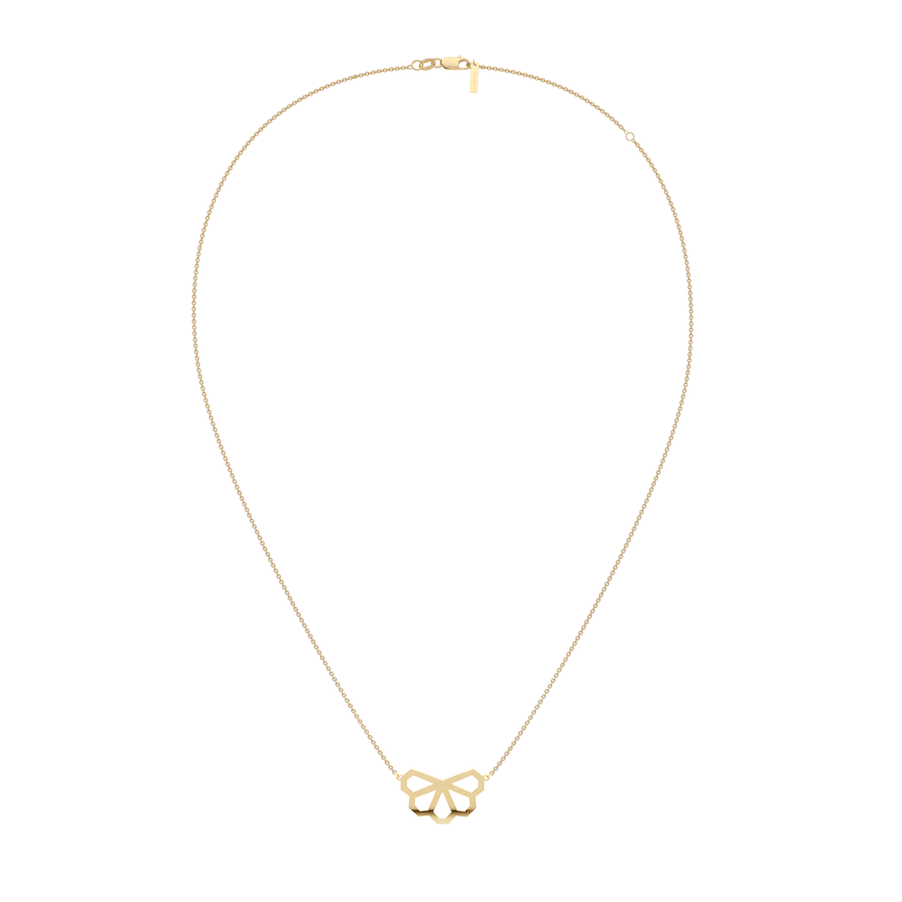 14 KT yellow gold 5 petals Grace necklace
