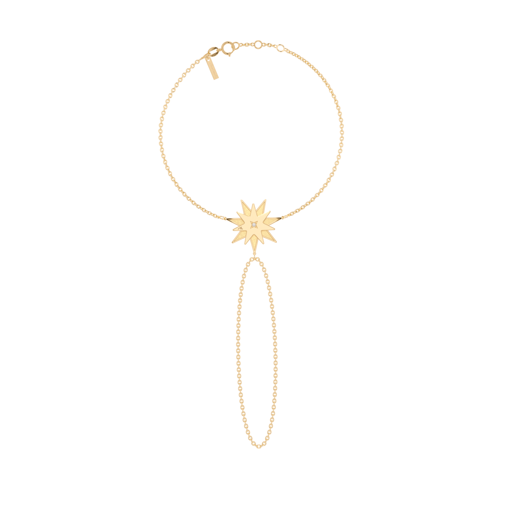 14 KT yellow gold Venus bracelet