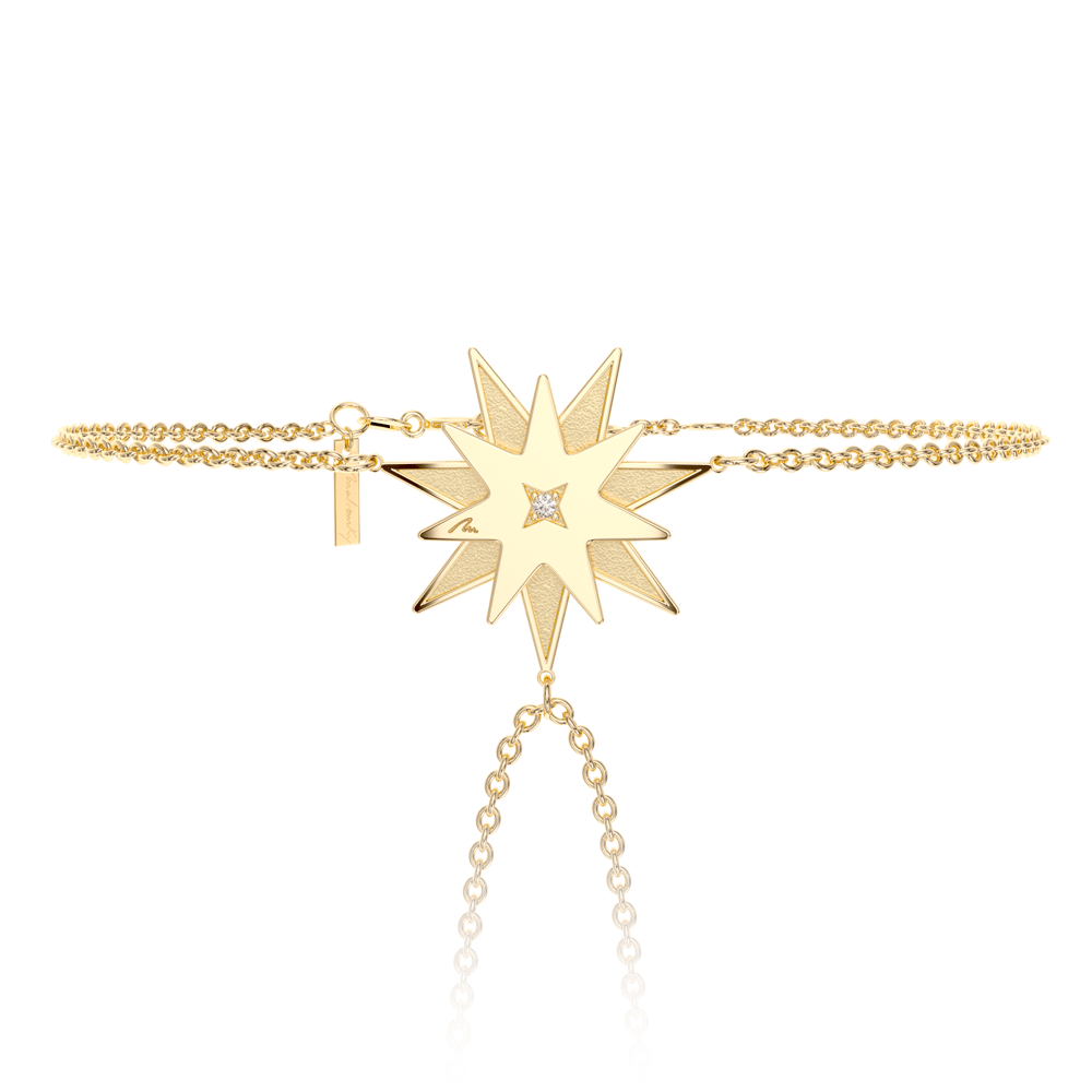 14 KT yellow gold Venus bracelet