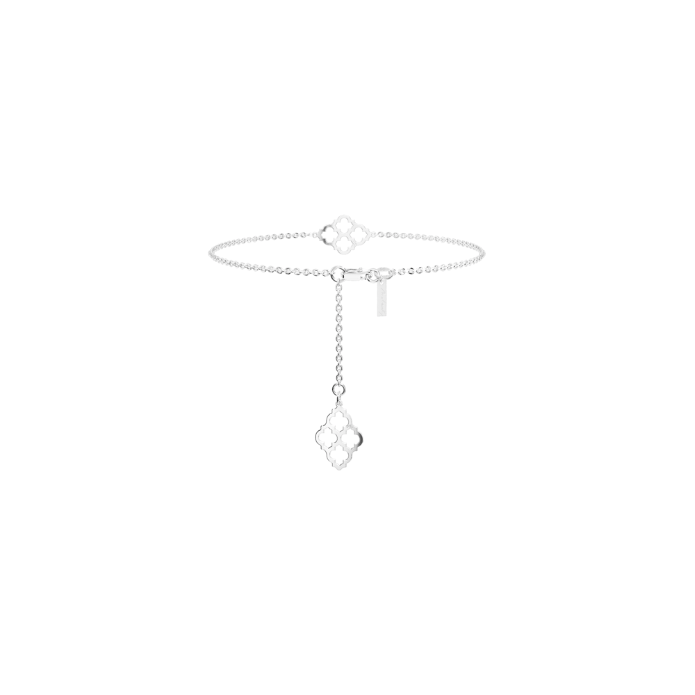 14 KT white gold Amal ankle bracelet