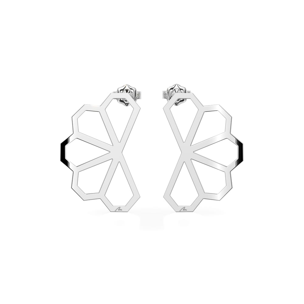 14 KT white gold Grace M earrings