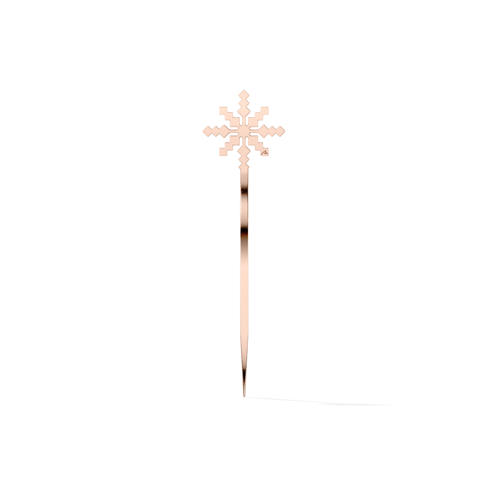 Rose gold plated brass Traditional Ray of Light bookmark