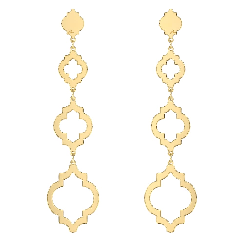 14 KT yellow gold Aisha earrings