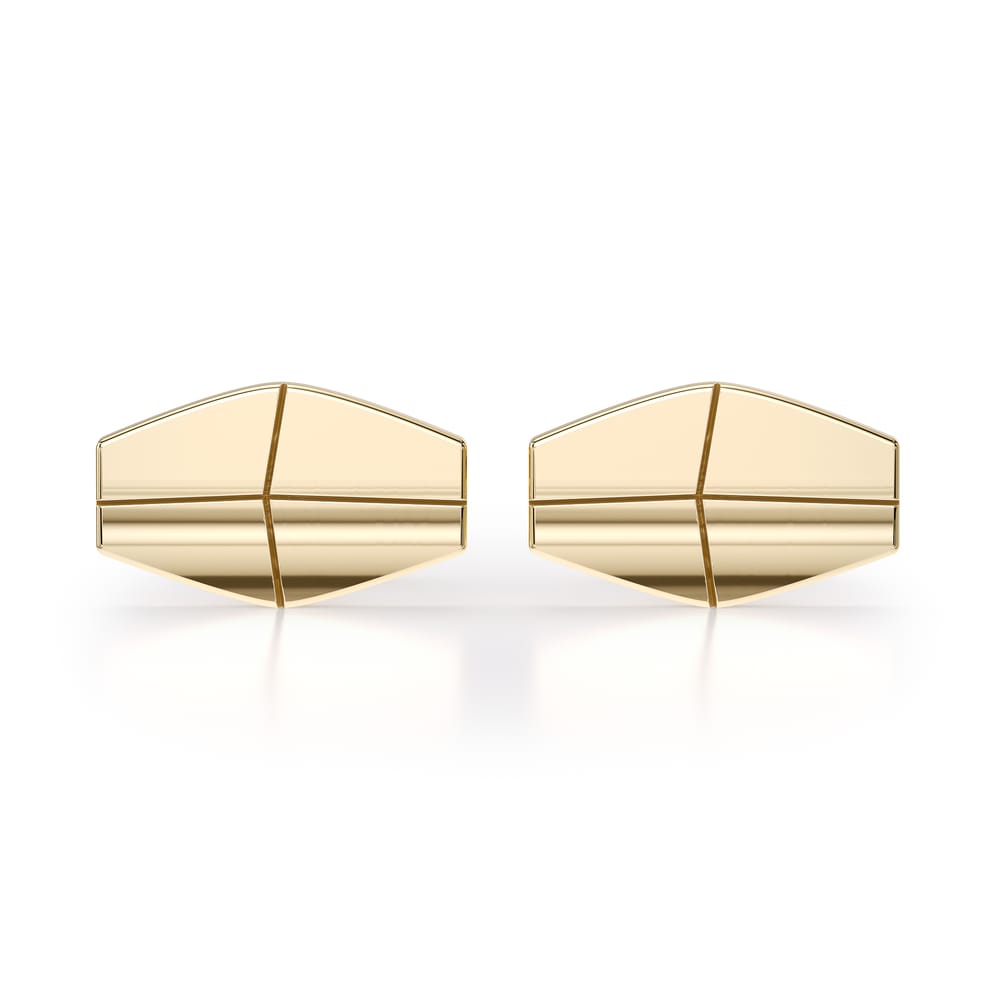 14 KT yellow gold Infinity cufflinks