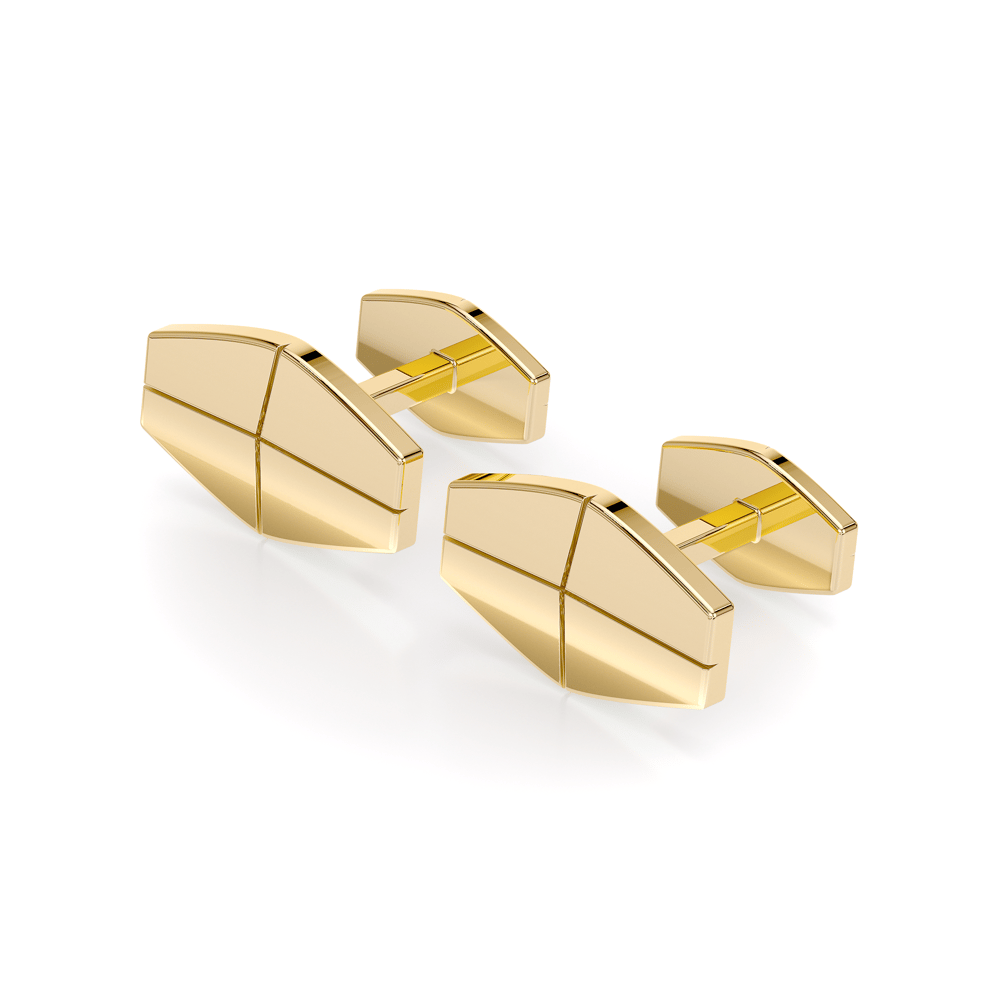 14 KT yellow gold Infinity cufflinks