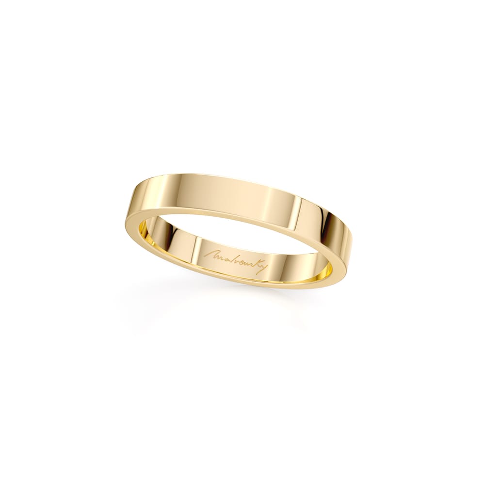 14 KT yellow gold Passion medium wedding ring