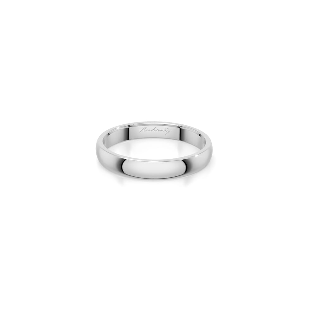 14 KT white gold Iconic medium wedding ring