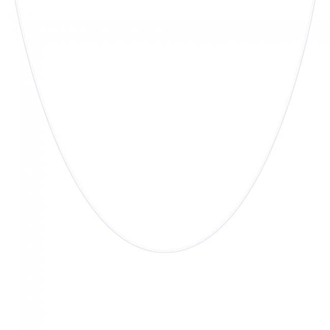 Colier transparent cu inchizatoare din aur alb 14 KT