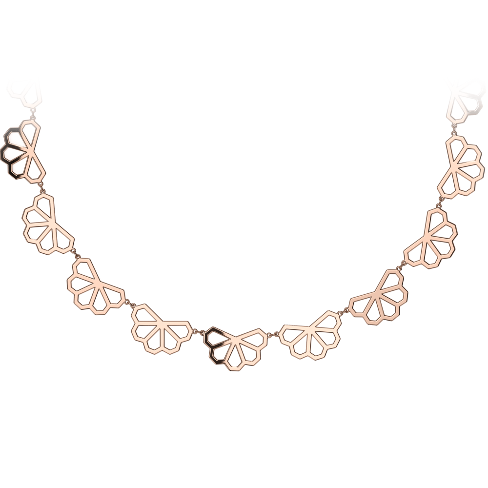 14 KT rose gold Monte Carlo necklace