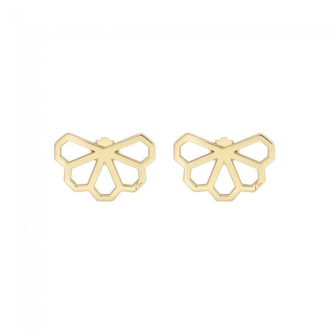 Cercei Monte Carlo cu 5 petale, din aur galben 14 KT