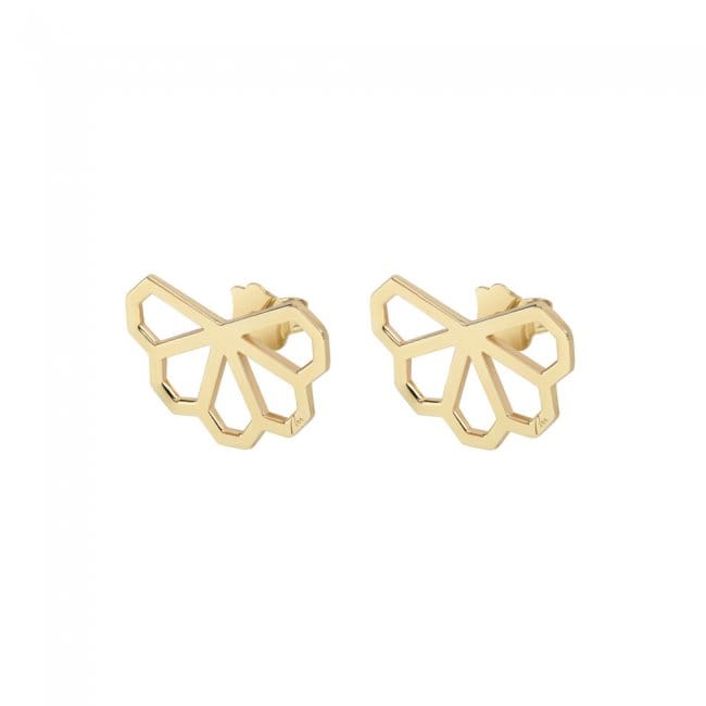 Cercei Monte Carlo cu 5 petale, din aur galben 14 KT