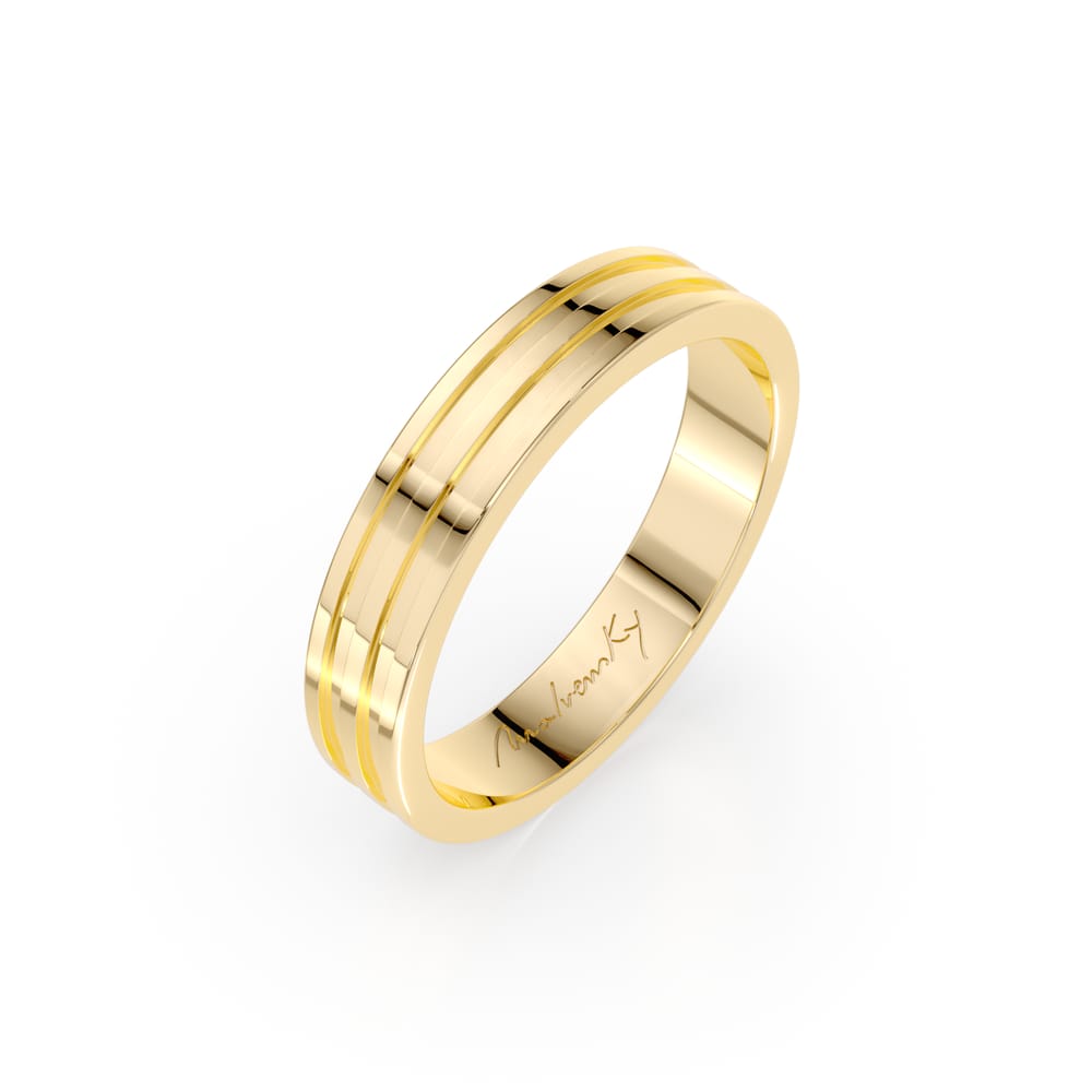 14 KT white gold Dream medium wedding ring