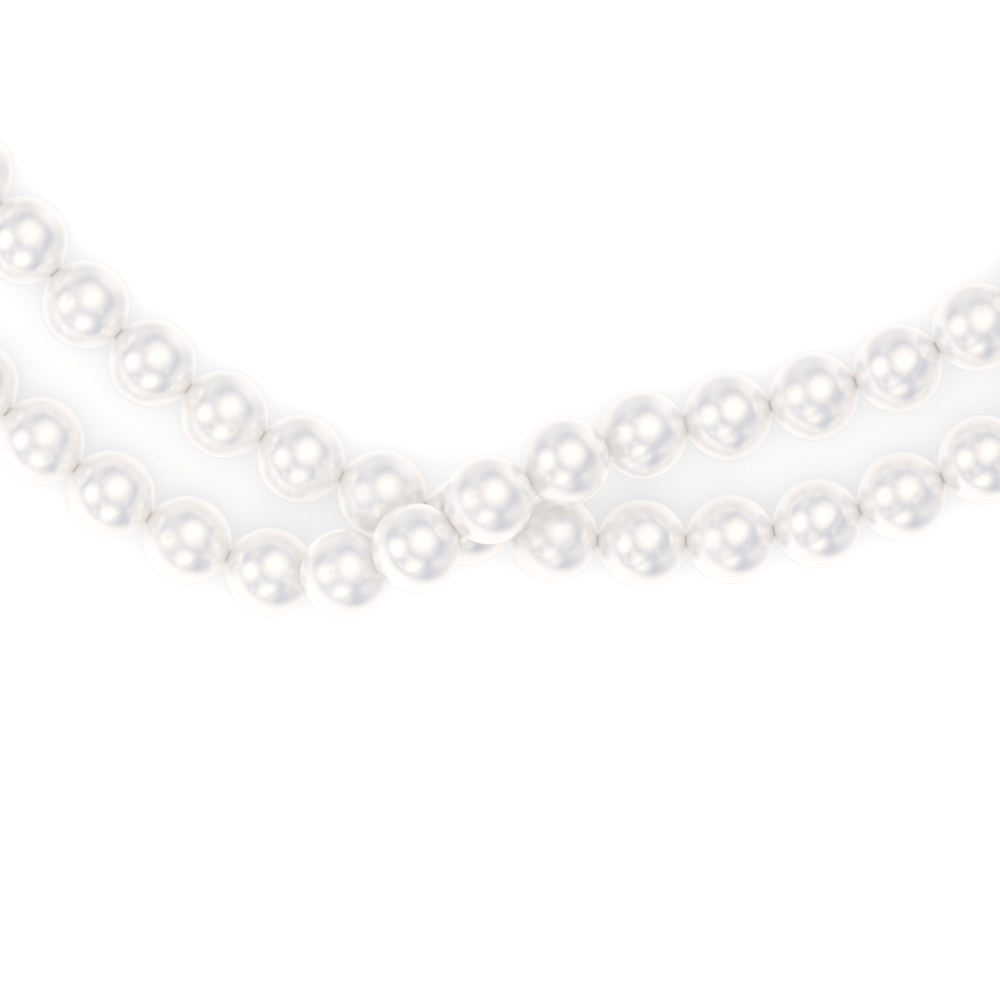 Colier cu perle de 6 mm din aur galben 14 KT, Selma
