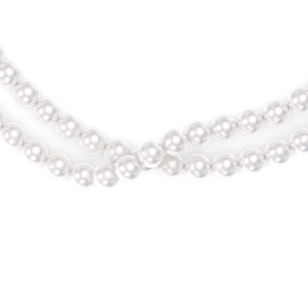 14 KT rose gold 6 mm pearls Selma necklace