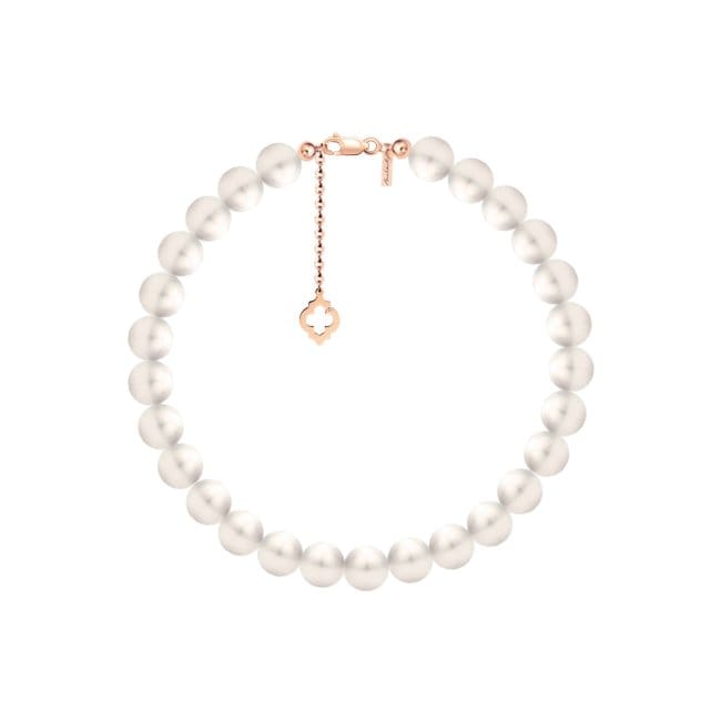 14 KT rose gold 6 mm pearls Amina bracelet