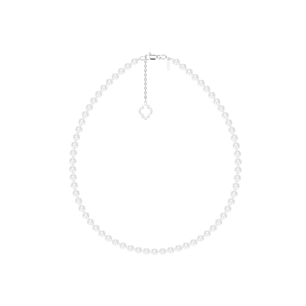 14 KT white gold 6 mm pearls Selma necklace