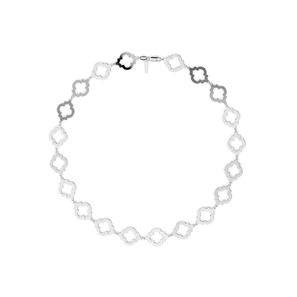 14 KT white gold Alma necklace