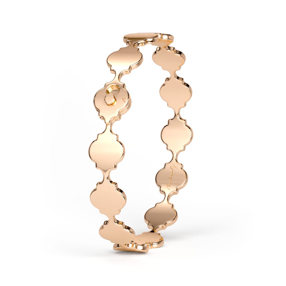 Bratara Noura Graphic, din aur roz 14 KT