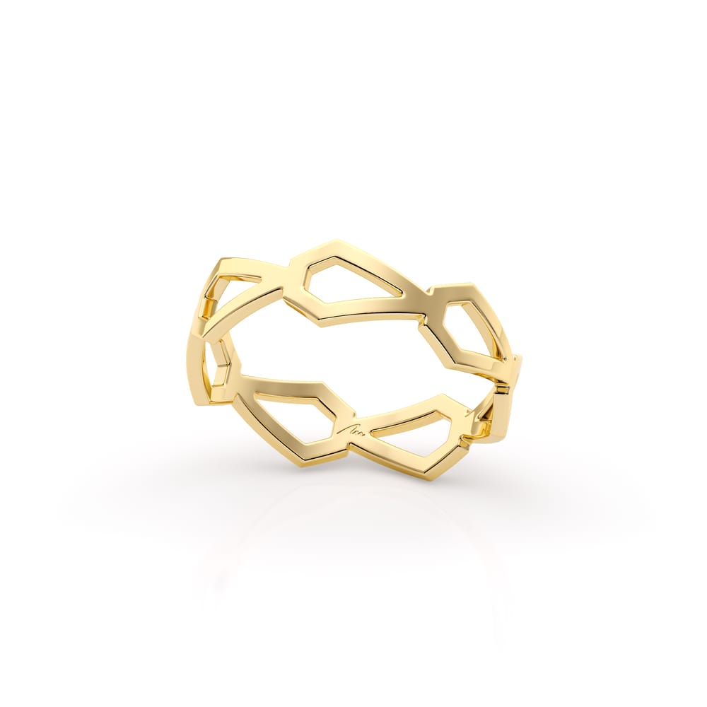 14 KT yellow gold Grace ring