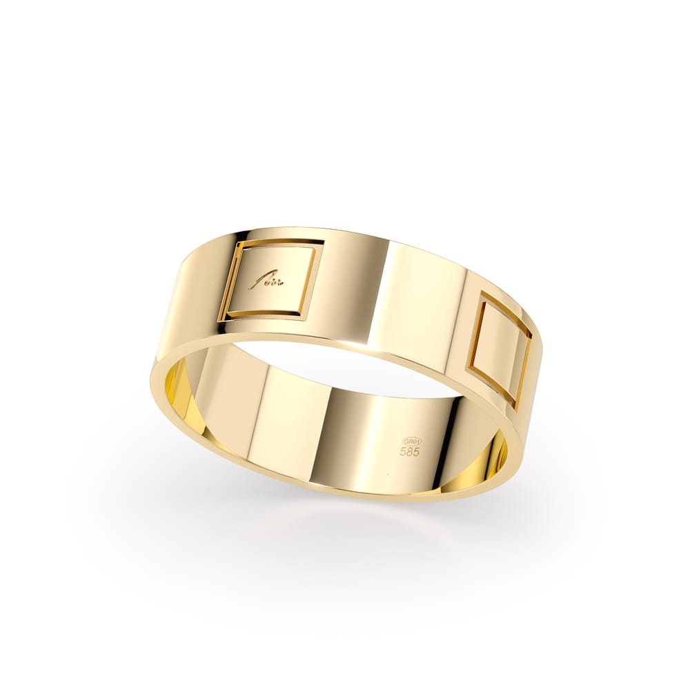 Verigheta King, lata, din aur galben 14 KT