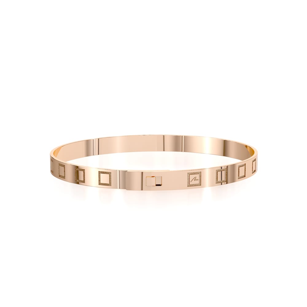 14 KT rose gold Bangle King Slim bracelet