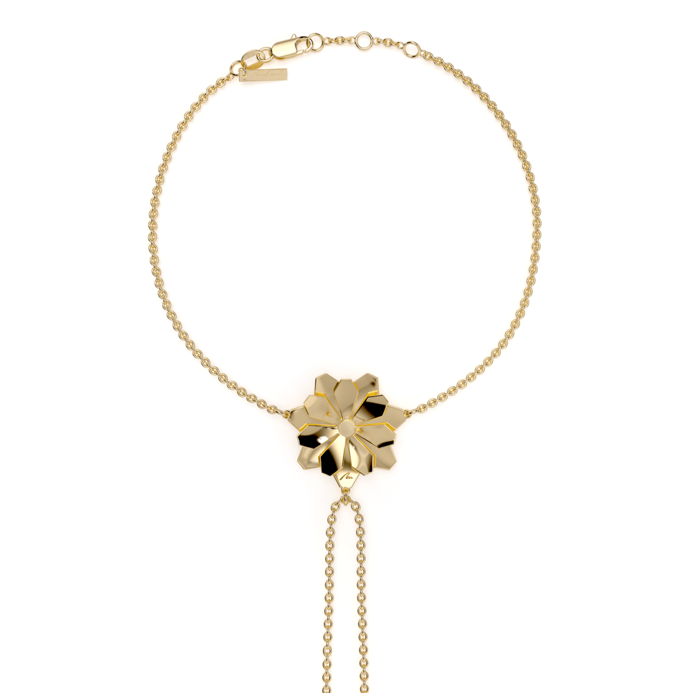 Bratara aur galben floare 14 KT, Grace Flower