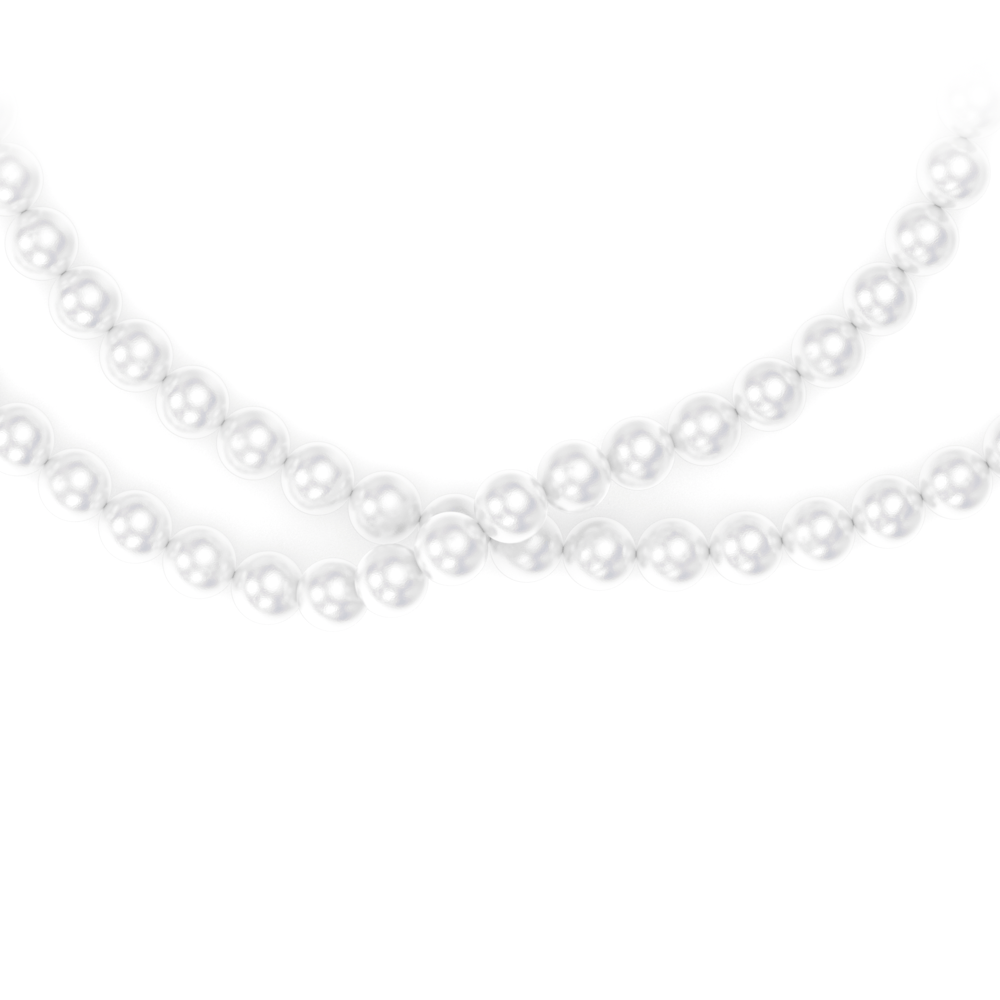 Colier perle 4/5 mm, din aur alb 14 KT, Selma
