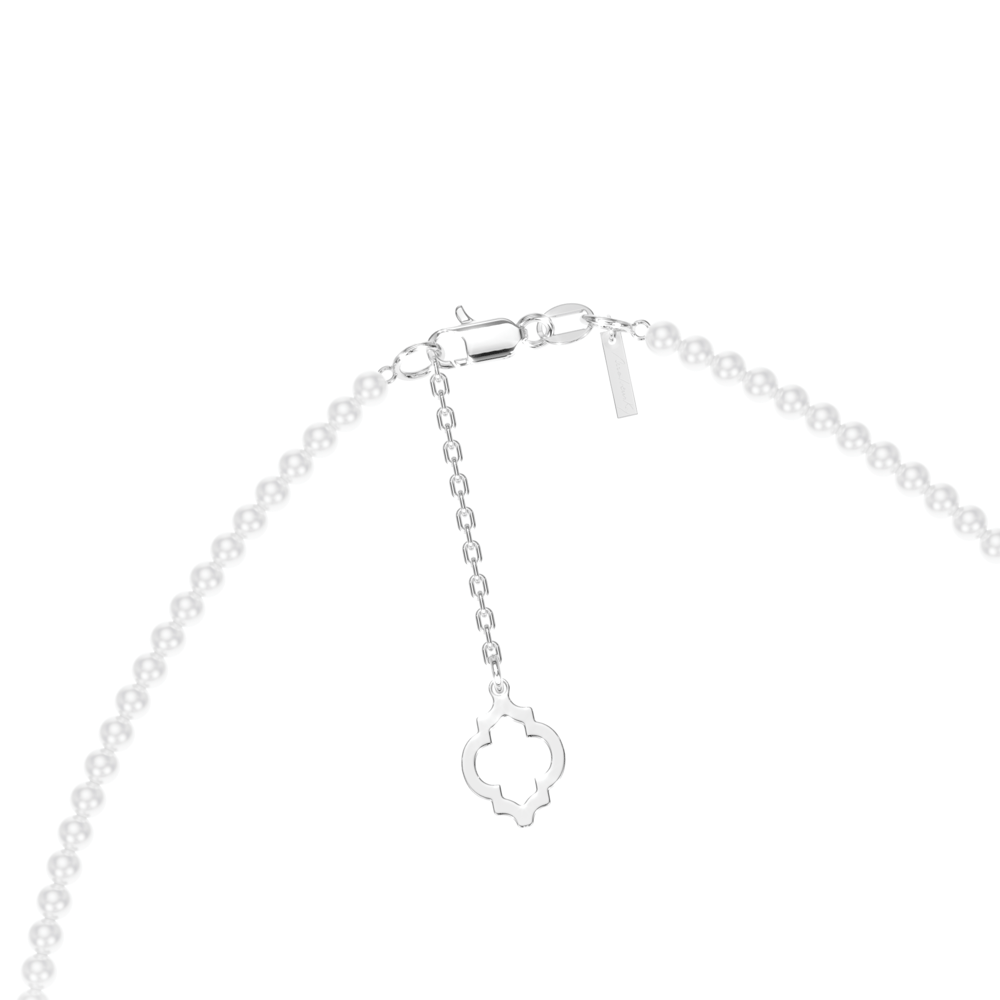 Colier perle 4/5 mm, din aur alb 14 KT, Selma