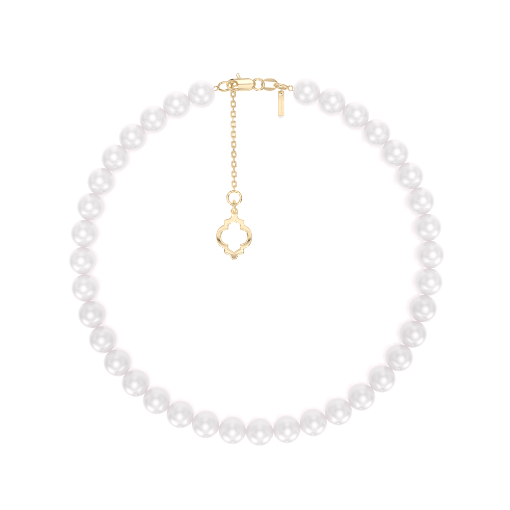 14 KT yellow gold 4/5 mm pearls Amina bracelet