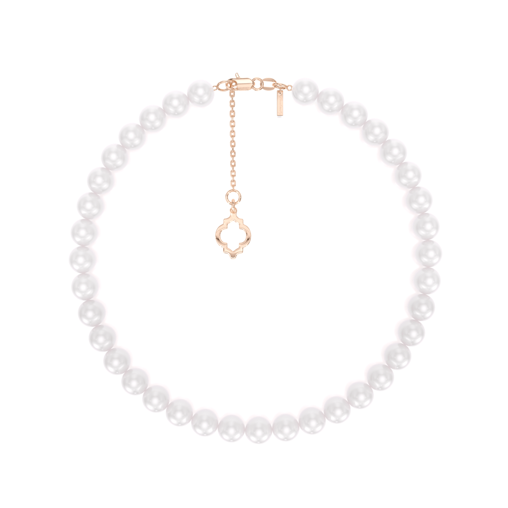 14 KT rose gold 4/5 mm pearls Amina bracelet